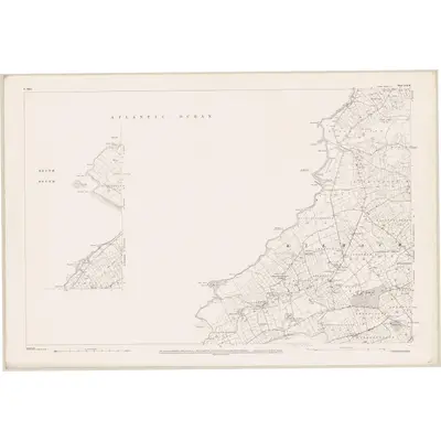 1895 Map of Clare - Sheet 14 & 8A, 1899 Print