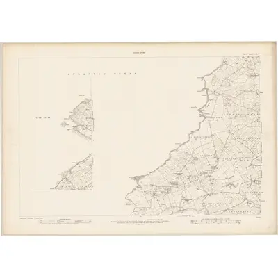 1913 Map of Clare - Sheet 14 & 8A, 1916 Print