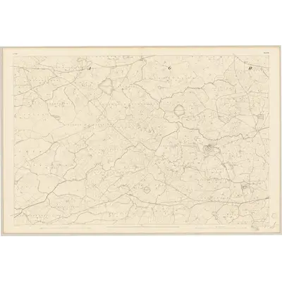 1840 Map of Clare - Sheet 32, 1842 Print