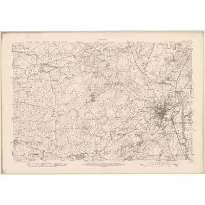 1914 Map of Clare - Sheet 33, 1921 Print