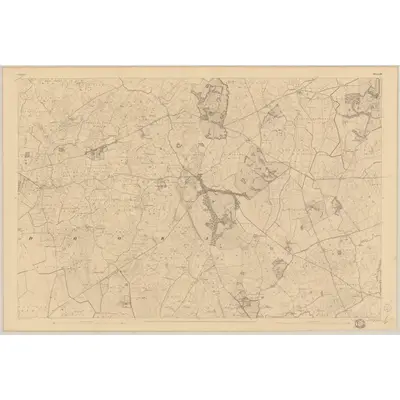 1840 Map of Clare - Sheet 34, 1842 Print