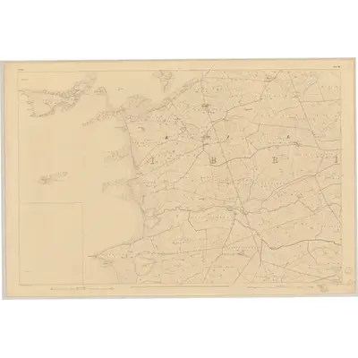 1840 Map of Clare - Sheet 38, 1822 Print