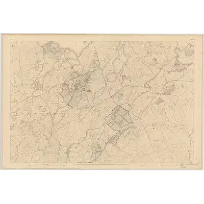 1840 Map of Clare - Sheet 43, 1842 Print
