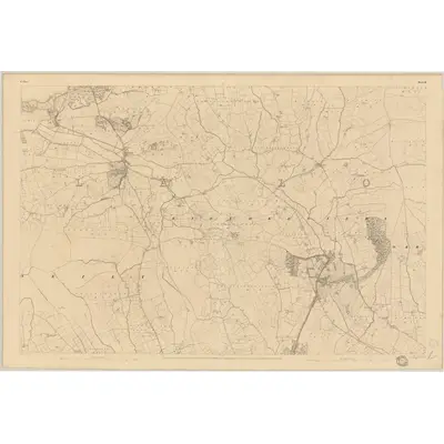1840 Map of Clare - Sheet 44, 1842 Print