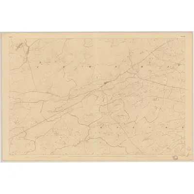 1840 Map of Clare - Sheet 49, 1842 Print