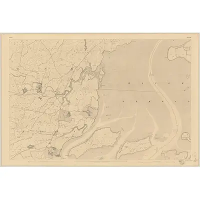 1840 Map of Clare - Sheet 50, 1842 Print