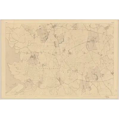 1839 Map of Clare - Sheet 51, 1842 Print