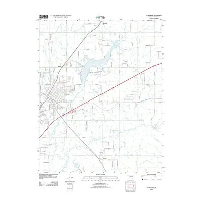 2013 Map of Claremore, 2013 Print