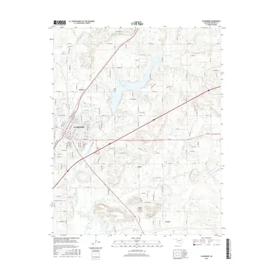 2016 Map of Claremore, 2016 Print