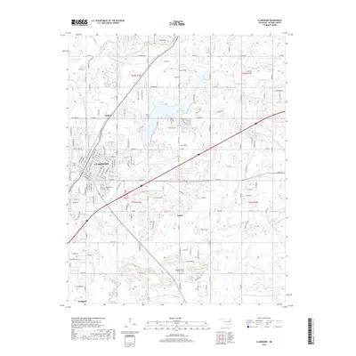 2019 Map of Claremore, 2019 Print