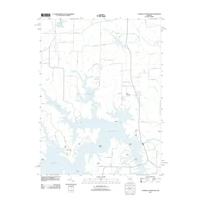 2012 Map of Clarence Cannon Dam, 2012 Print