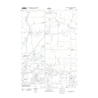 2013 Map of Clarence Center, 2013 Print