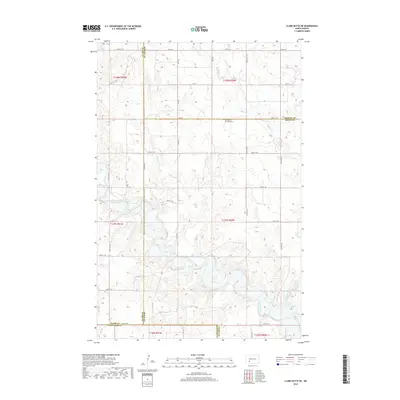 2018 Map of Clark Butte NE, 2018 Print