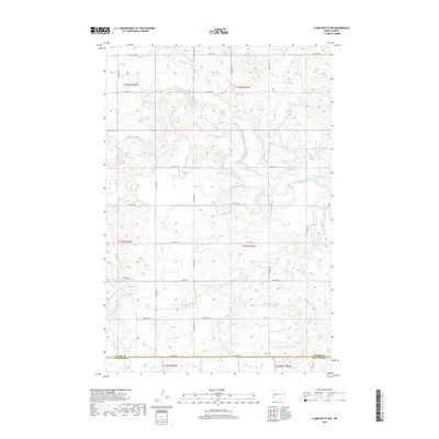2018 Map of Clark Butte NW, 2018 Print