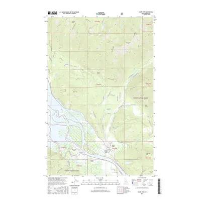 2017 Map of Clark Fork, 2017 Print