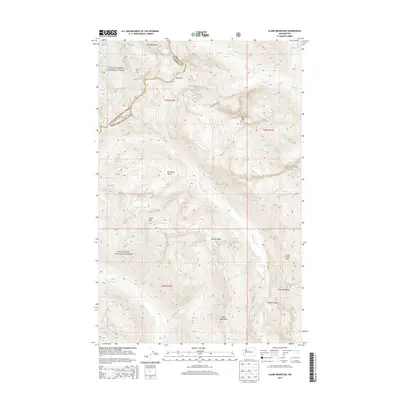2014 Map of Clark Mountain, 2014 Print