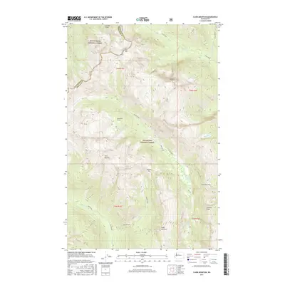 2017 Map of Clark Mountain, 2017 Print