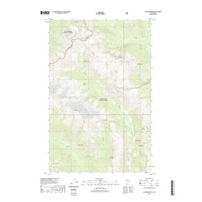 2020 Map of Clark Mountain, 2020 Print
