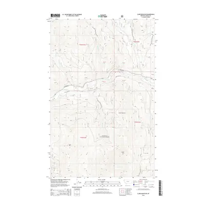 2014 Map of Clark Mountain, 2014 Print