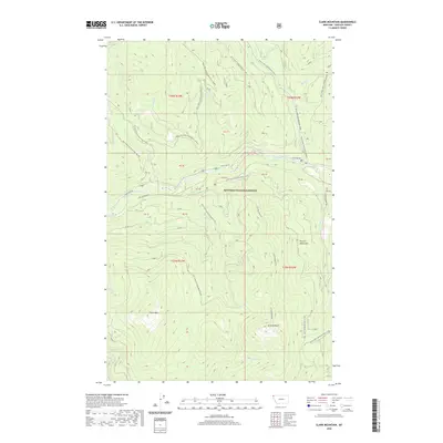 2020 Map of Clark Mountain, 2020 Print