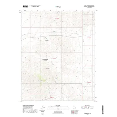 2018 Map of Clark Mountain, 2018 Print