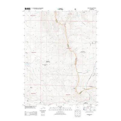 2013 Map of Clark Peak, 2013 Print