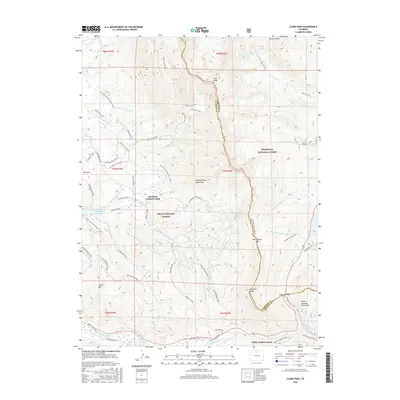 2016 Map of Clark Peak, 2016 Print
