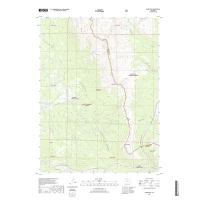 2019 Map of Clark Peak, 2019 Print
