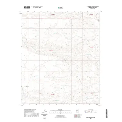2020 Map of Clark Spring Canyon, 2020 Print