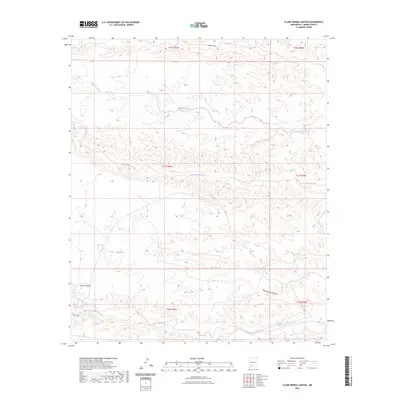 2023 Map of Clark Spring Canyon, 2023 Print