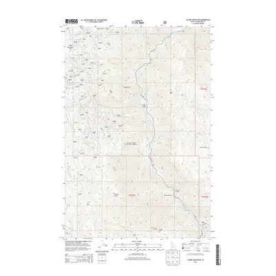 2013 Map of Clarke Mountain, 2013 Print