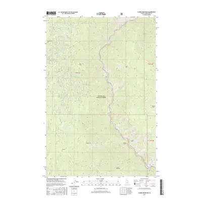 2017 Map of Clarke Mountain, 2017 Print