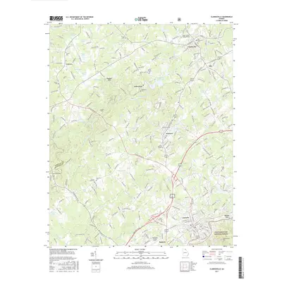 2017 Map of Clarkesville, 2017 Print