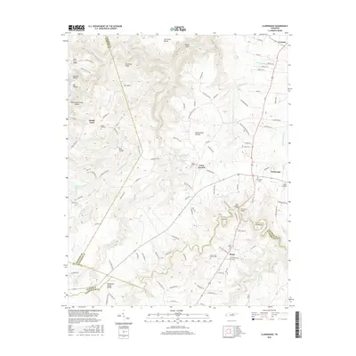 2016 Map of Clarkrange, 2016 Print
