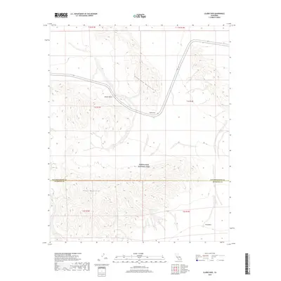 2018 Map of Clarks Pass, 2018 Print