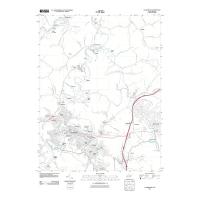 2011 Map of Clarksburg, 2011 Print