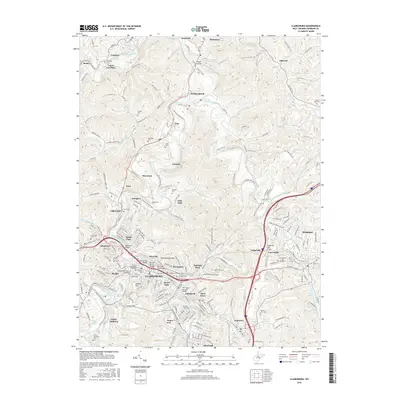 2016 Map of Clarksburg, 2016 Print