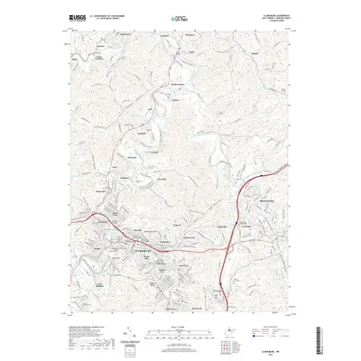 2019 Map of Clarksburg, 2019 Print