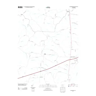2013 Map of Clarksburg, 2013 Print