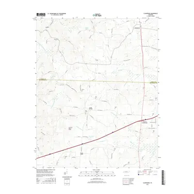 2016 Map of Clarksburg, 2016 Print