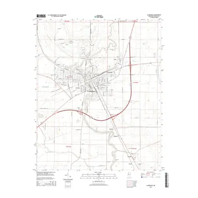 2015 Map of Clarksdale, 2015 Print