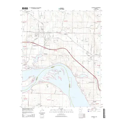 2014 Map of Clarksville, 2014 Print