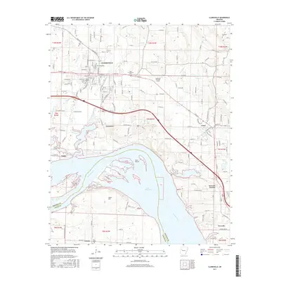 2017 Map of Clarksville, 2017 Print