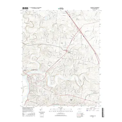 2016 Map of Clarksville, 2016 Print