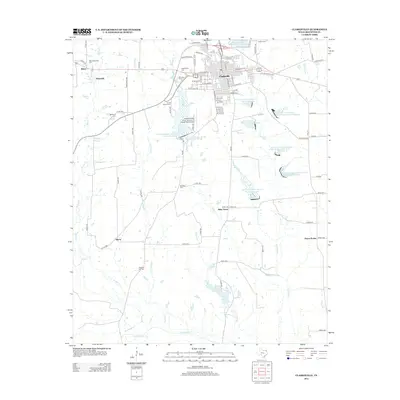 2013 Map of Clarksville, 2013 Print