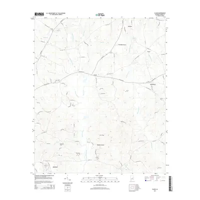 2014 Map of Claud, 2014 Print