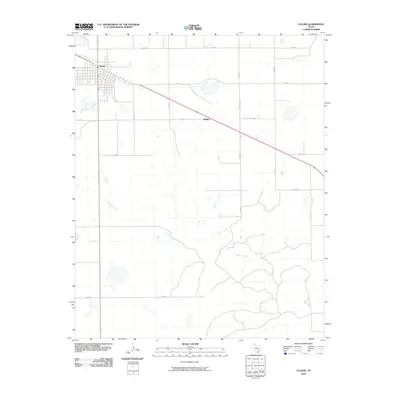 2010 Map of Claude, 2010 Print