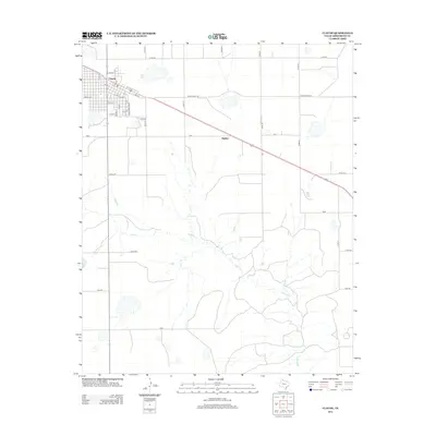 2012 Map of Claude, 2012 Print