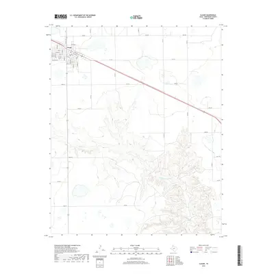 2019 Map of Claude, 2019 Print