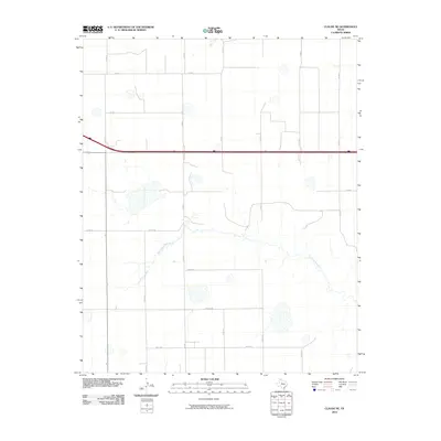 2010 Map of Claude NE, 2010 Print